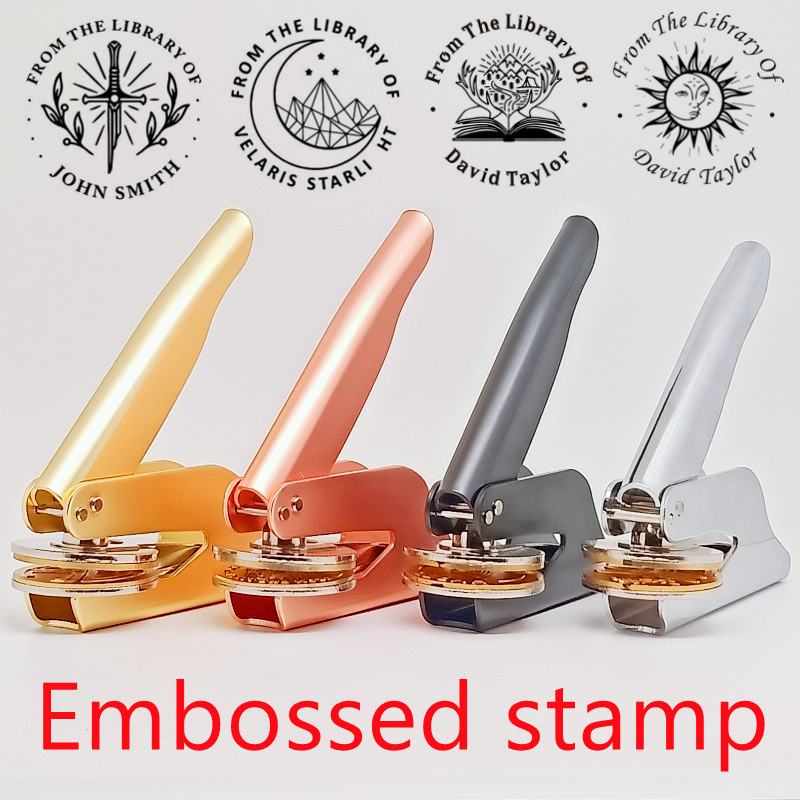 

Custom Embosser Stamp, from the library embosser, Personalized Book Embosser, custom logo,Magic school, gift for book lover