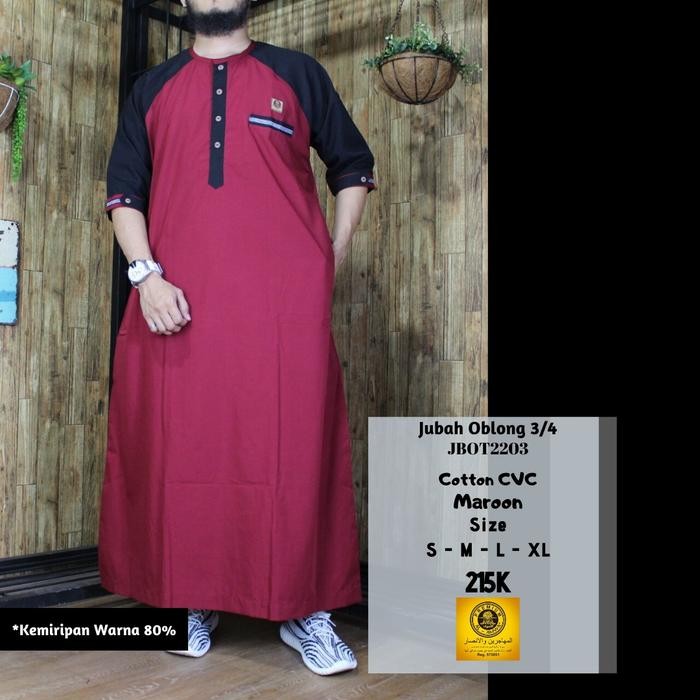 Gamis - Jubah Al amwa - Gamis Al amwa kerah oblong
