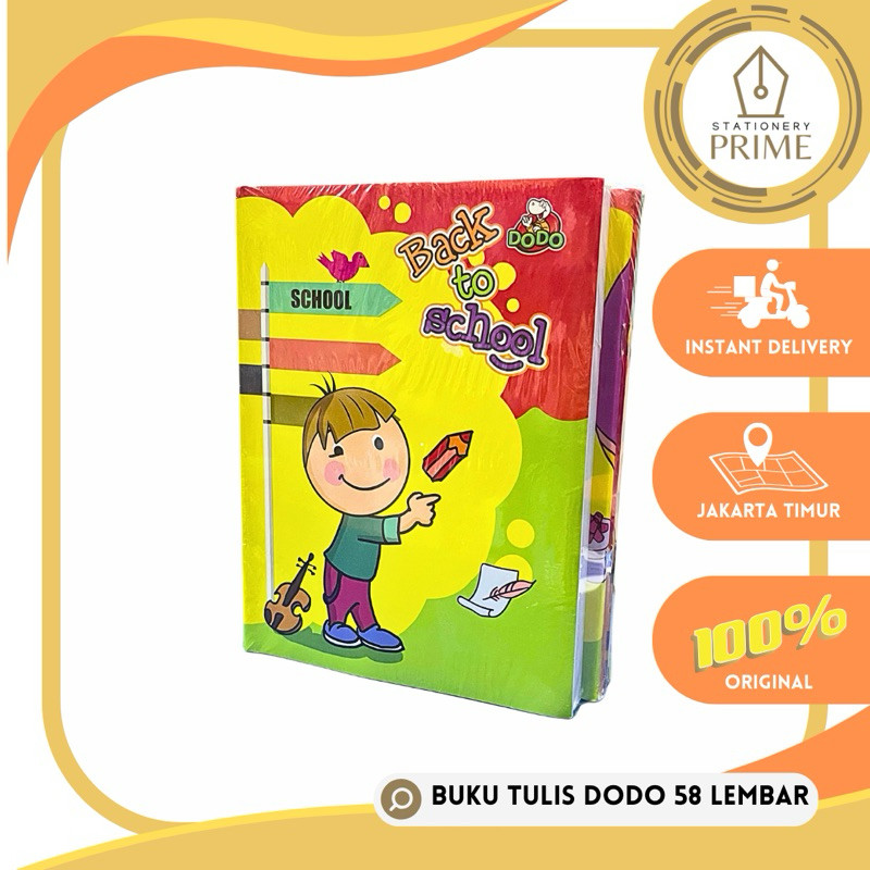 

Buku Tulis DODO 58 Lembar by SiDU ( 1 Pak isi 10 Buku )