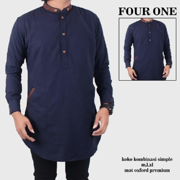 Kemeja Muslim Gamis Pakistan / Baju Gamis Pria Pakistan - Putih