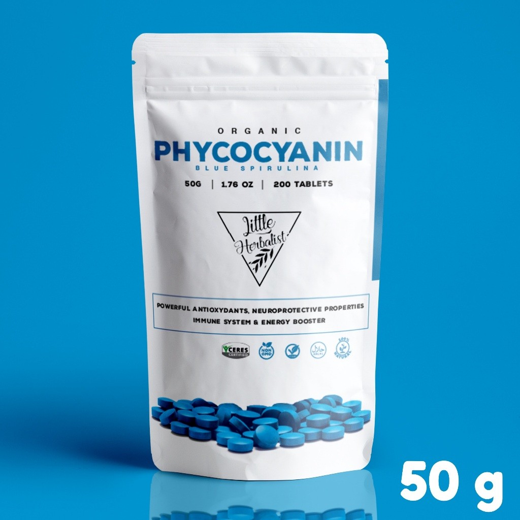 

Blue Spirulina Tablet - Phycocyanin Tablet 50 grams (200 tablet)