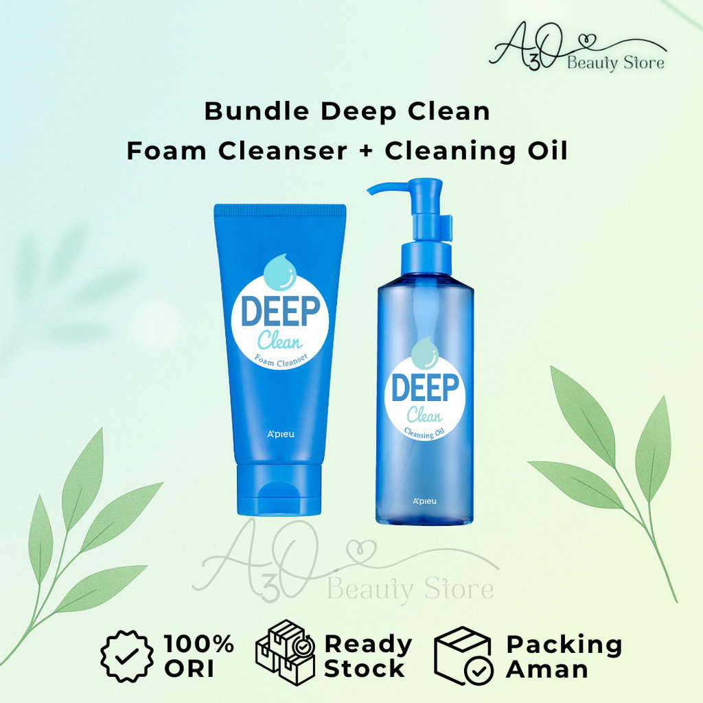 

BUNDLING A’PIEU Deep Cleansing Oil+Deep Clean Foam Cleanser 130ml