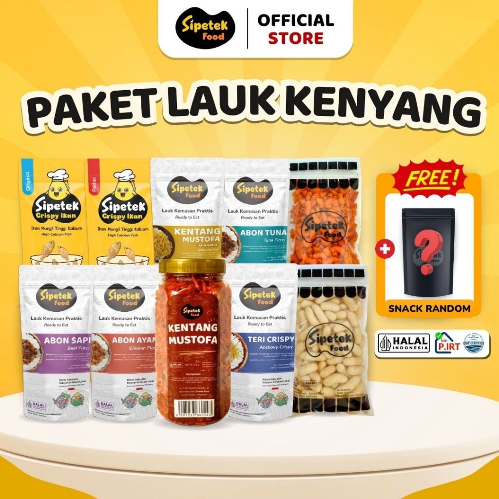 

[SPESIAL LAUK KENYANG] Paket 10pcs + Bonus 1pcs Lauk Praktis Best Seller Sipetek