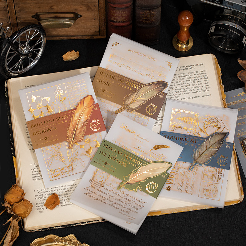 

8packs/LOT Classical handwriting series cute lovely retro decorative paper memo pad