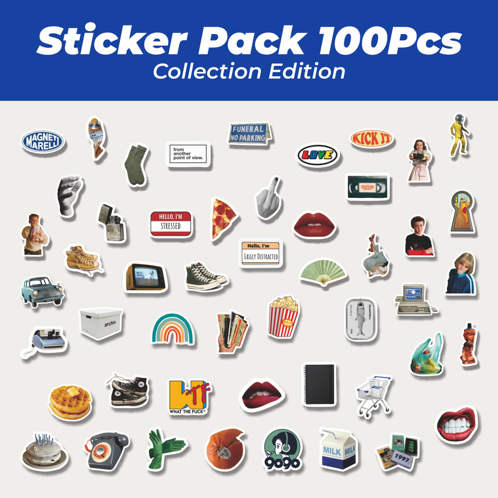 

Hot Stiker Gaya Korea INS Vintage 90s Lucu Anti Air Stikers Berperekat Waterproof Sticker Decal Buat Motor Helm Buku Journal Koper Casing HP Laptop Botol Minum