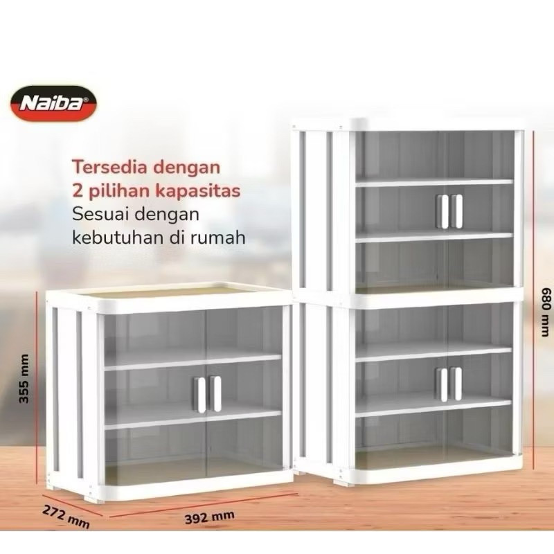 FOOD CABINET TUDUNG SAJI AESTHETIC PLASTIK & AKRILIK 3 6 LAYER