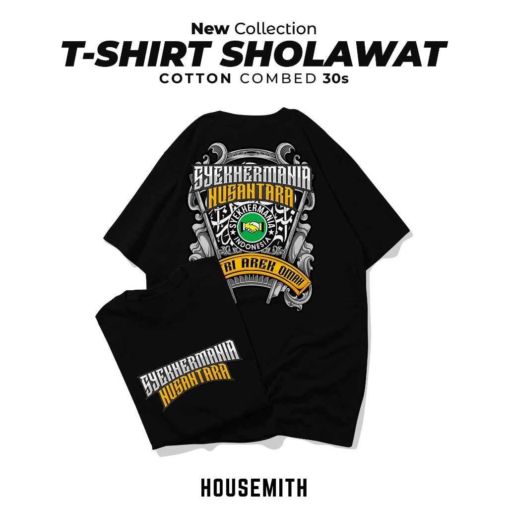 Kaos Mafia Sholawat V2  -  Mafia Sholawat NU - Kaos Pendek Sholawat - Kaos Santri - Kaos Mafis Jawa 