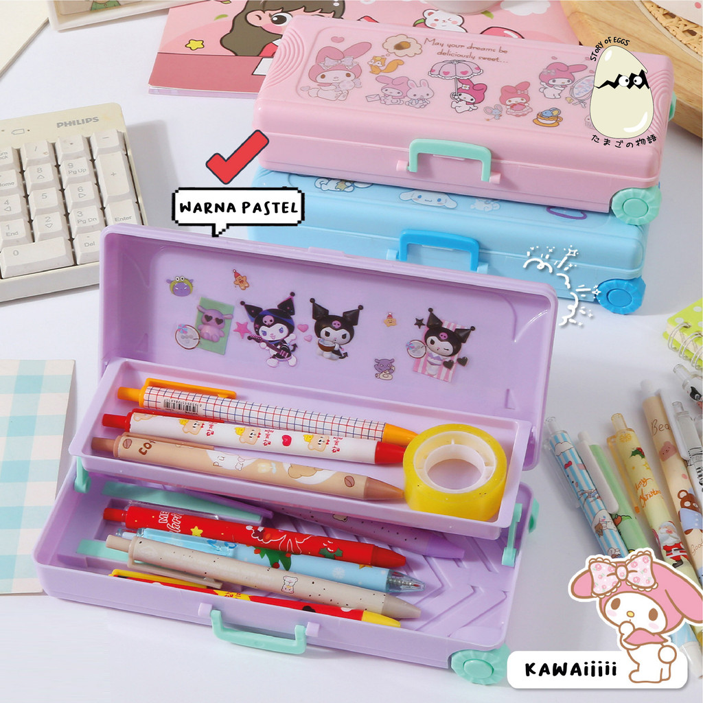 Kotak Pensil l Tempat Pensil Karakter l Pencil Case l Kotak Pensil Aesthetic Muat Banyak l Capybara