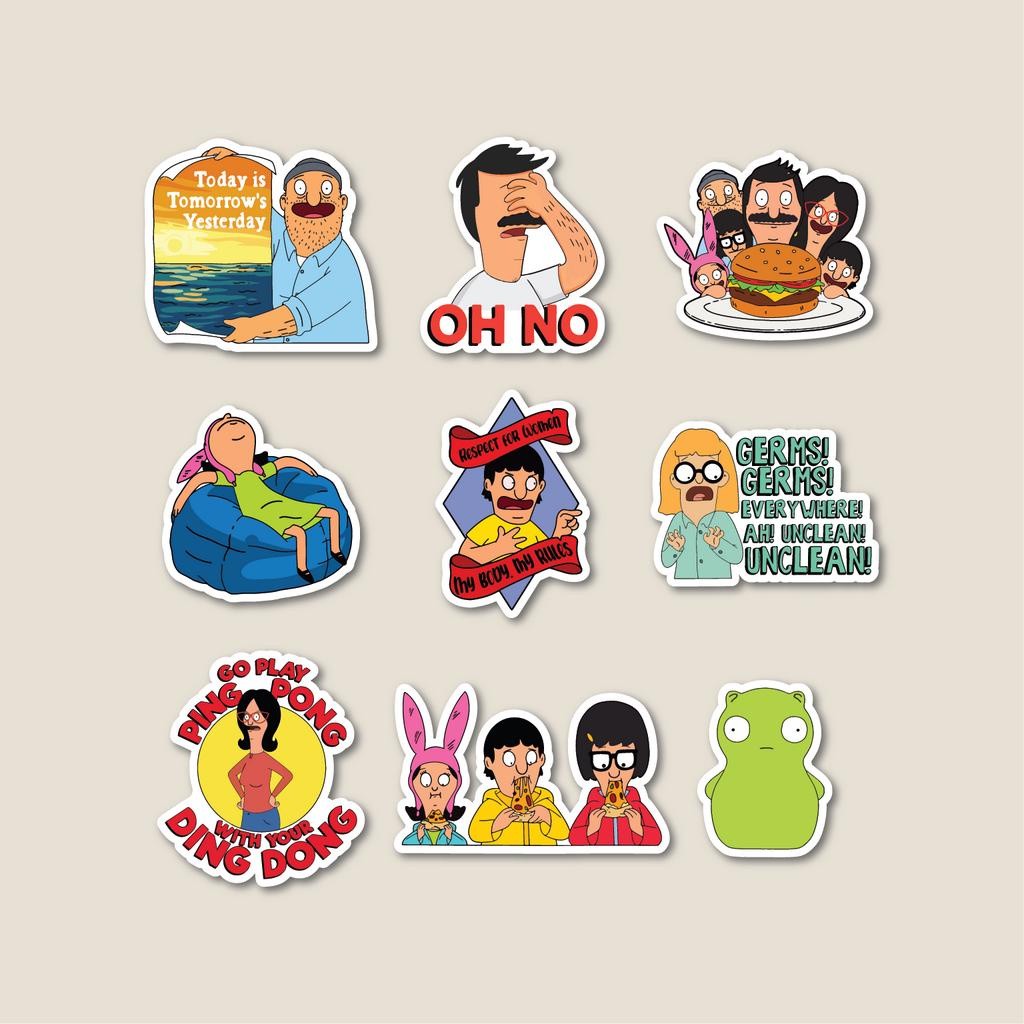 

Sticker Pack Bob's Burgers | Sticker Tumbler | Stiker Laptop Koper Helm