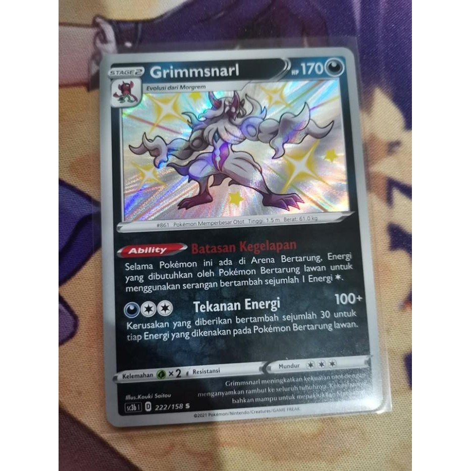 Novice Pokemon TCG indonesia shiny grimmsnarl