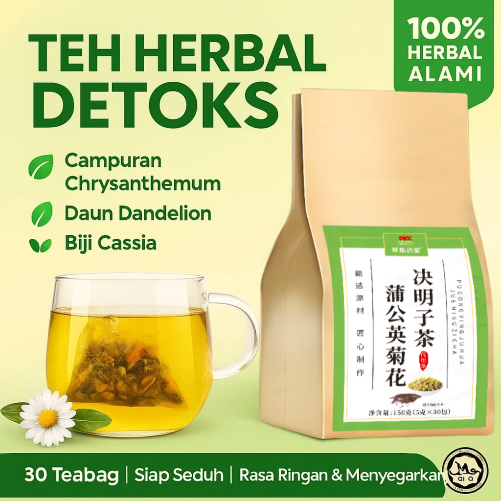 

⭐【Best Seller】Teh Dandelion Krisan Dan Biji Cassia Teh | Kantong Teh Bergizi Hati | Teh Krisan Cassia Teh Sehat | Jue Ming Pu Gong Ying Ju Hua Cha Teh Jaga Liver | TEH HERBAL DETOKS