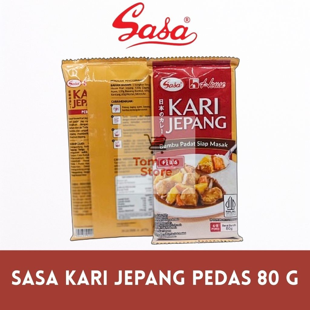 

[ TOMOTOSTORE ] SASA Kari Jepang Bumbu Padat Siap Masak Pedas 80 gr