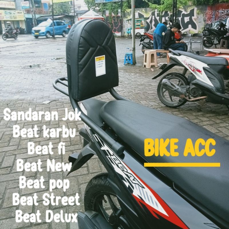 Sandaran Jok Motor Beat Delux Beat Street Beat Fi Beat Karbu Sandaran jok Motor Beat Baru Beat Lama