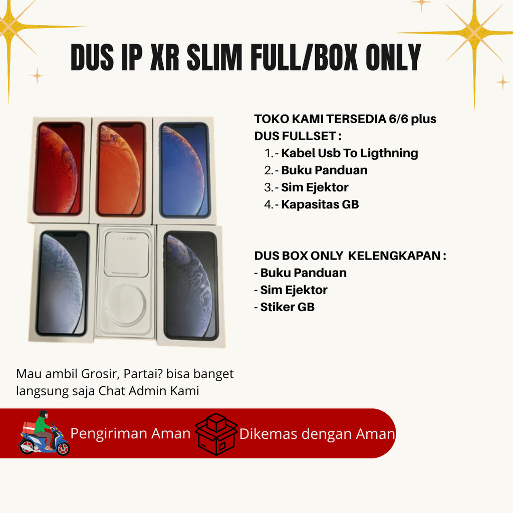 

Dus Box Kotak XR Slim All Color Termurah - Grosirdus89
