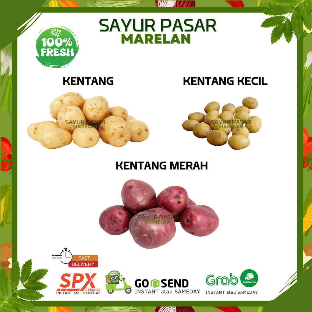 

KENTANG SEDANG / KENTANG KECIL / KENTANG MERAH - 250gr 500gr 1kg