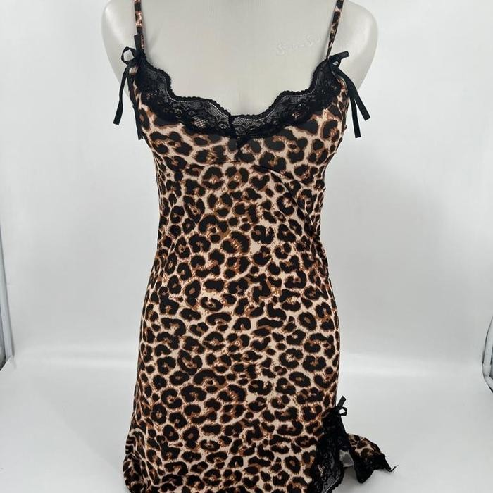 New Lingerlie Cosplay Dress Macan Leopard Baju Tidur Wanita Dewasa - MACAN