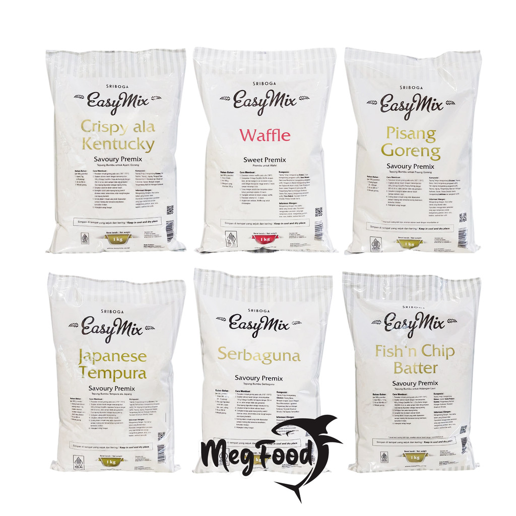 

Tepung Sriboga Easymix / Tepung Siap Pakai Sriboga 1 KG - Crispy Kentucky
