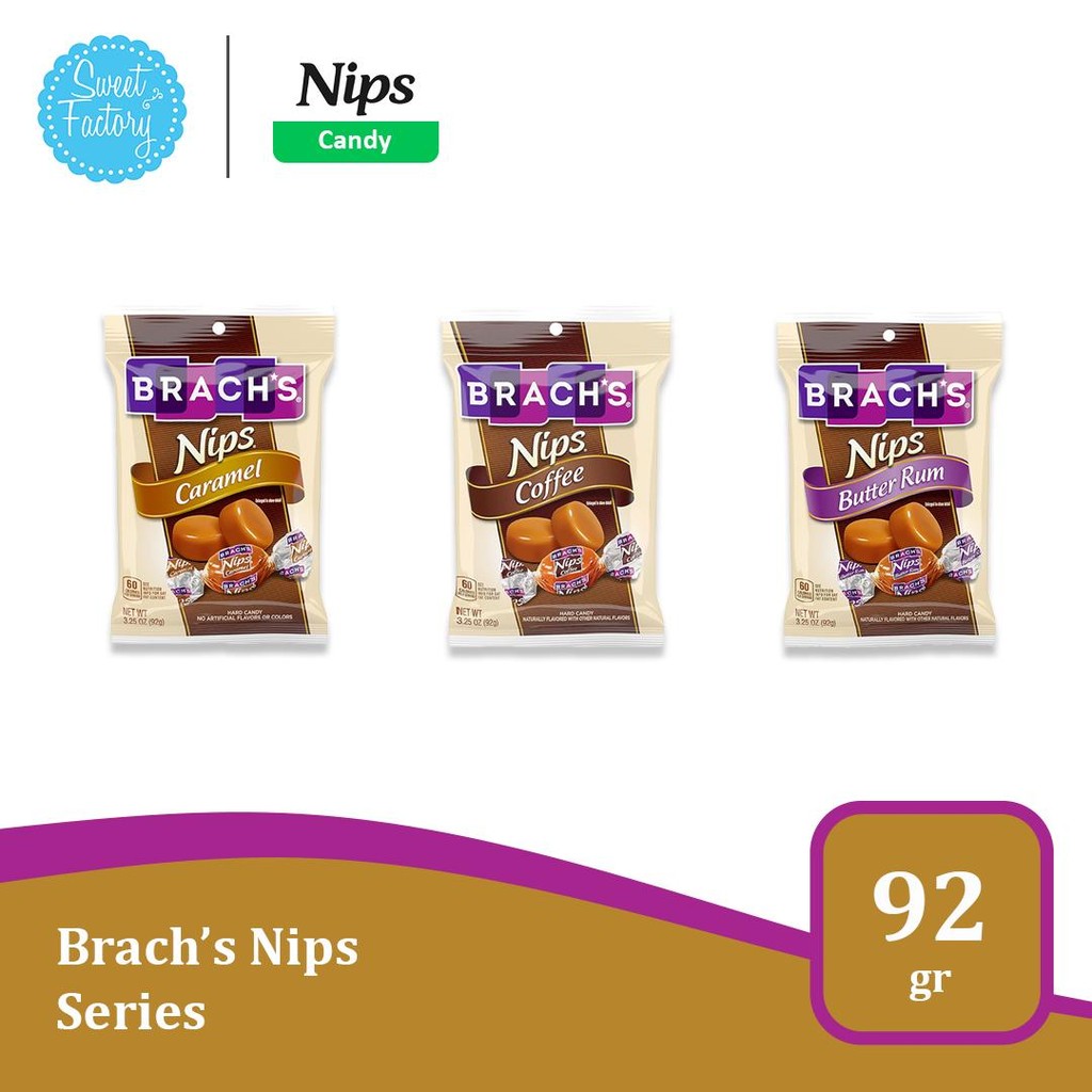 

Brach's Nips Series - Permen Premium dengan 3 Rasa Klasik