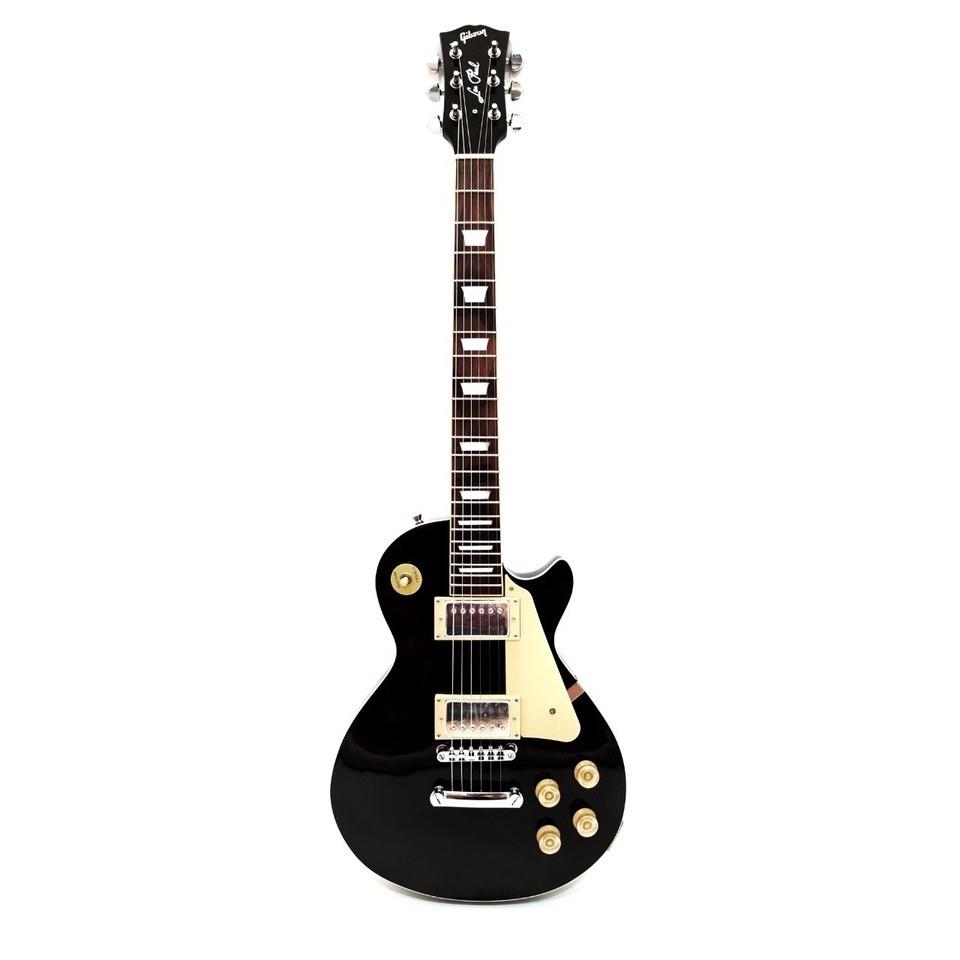 Gitar Elektrik Merk Gibson Les Paul Warna Hitam Black Listrik LesPaul Bonus Tas Dan Kabel Jack Murah