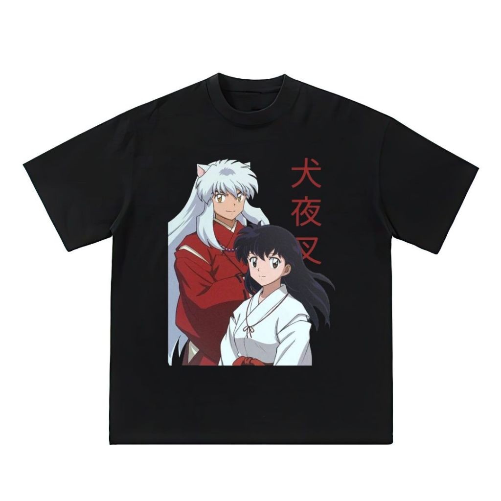 Psycho Crucify "Inuyasha" Oversized T-Shirt | Kaos Anime Inuyasha | Kaos Oversize | Vintage | Atasan