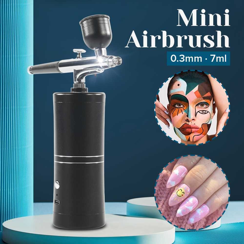 

‼️BISACOD‼️STRSTR Air Compressor Airbrush Painting Art Spray Gun 0.3mm 7ml - ARP150