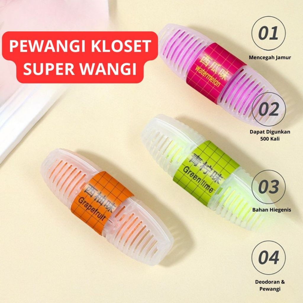 Gantungan Pengharum Kloset / Pewangi Wc / Pewangi Closet Gantung Gel Anti Bakterial Toilet / Gel Cle