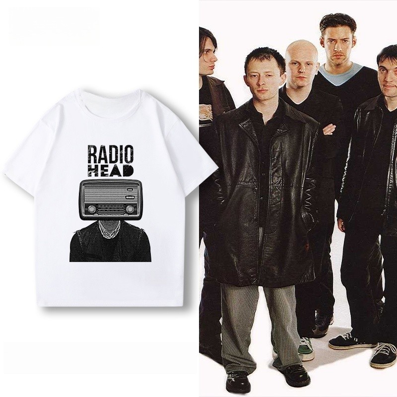 Kaos oblong vintage band rock Inggris Radiohead