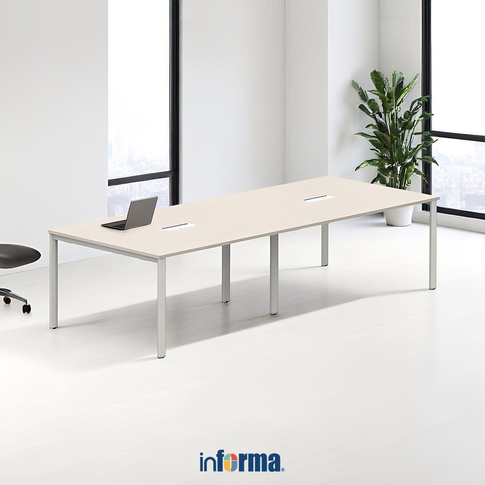 Informa Sieben Meja Rapat 3012 Iw - Putih Meeting Table Meja Kerja Ruang Rapat Furnitur Kantor