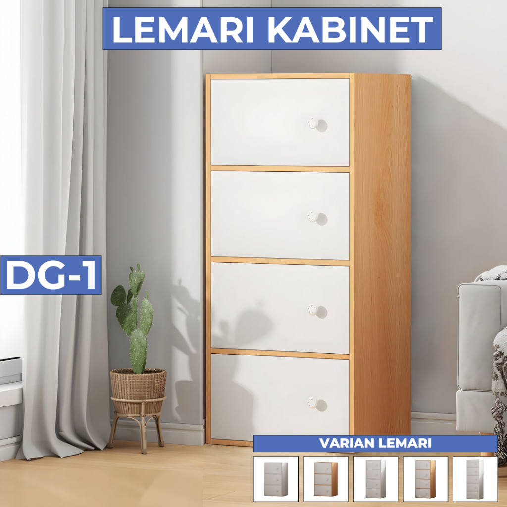 Tokolemari Lemari Kayu Lemari Susun Minimalis Rak Lemari Susun Kayu Serbaguna Rak Susun Kayu DG-1