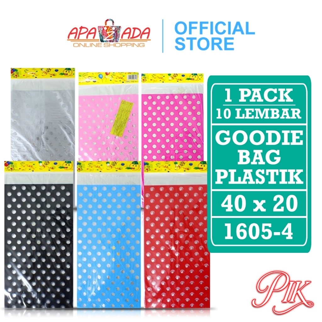 

Plastik Snack Ulang Tahun [1 Pack - 10 Lembar] / Pembungkus Goodie Bag OPP 40 x 20