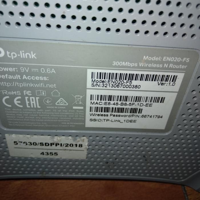 tp link en020 f5 wireless router