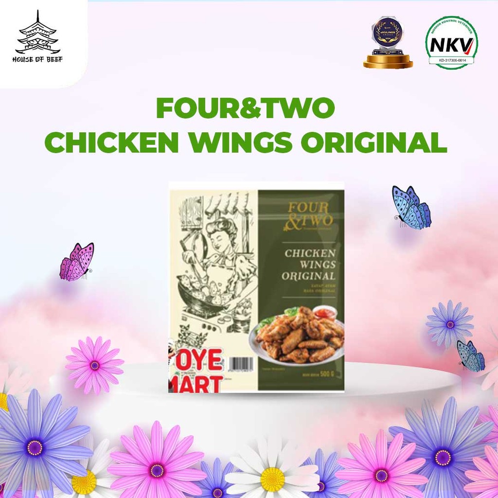 

FOUR&TWO CHICKEN WINGS ORIGINAL 500GR