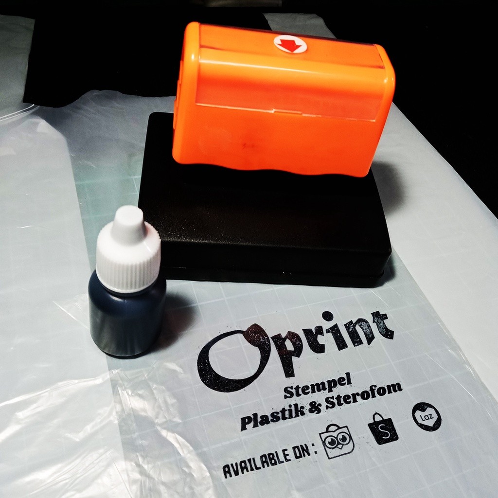 

STEMPEL Untuk Plastik, Cap Minuman, Sterofom, Stempel Permanen Waterproof