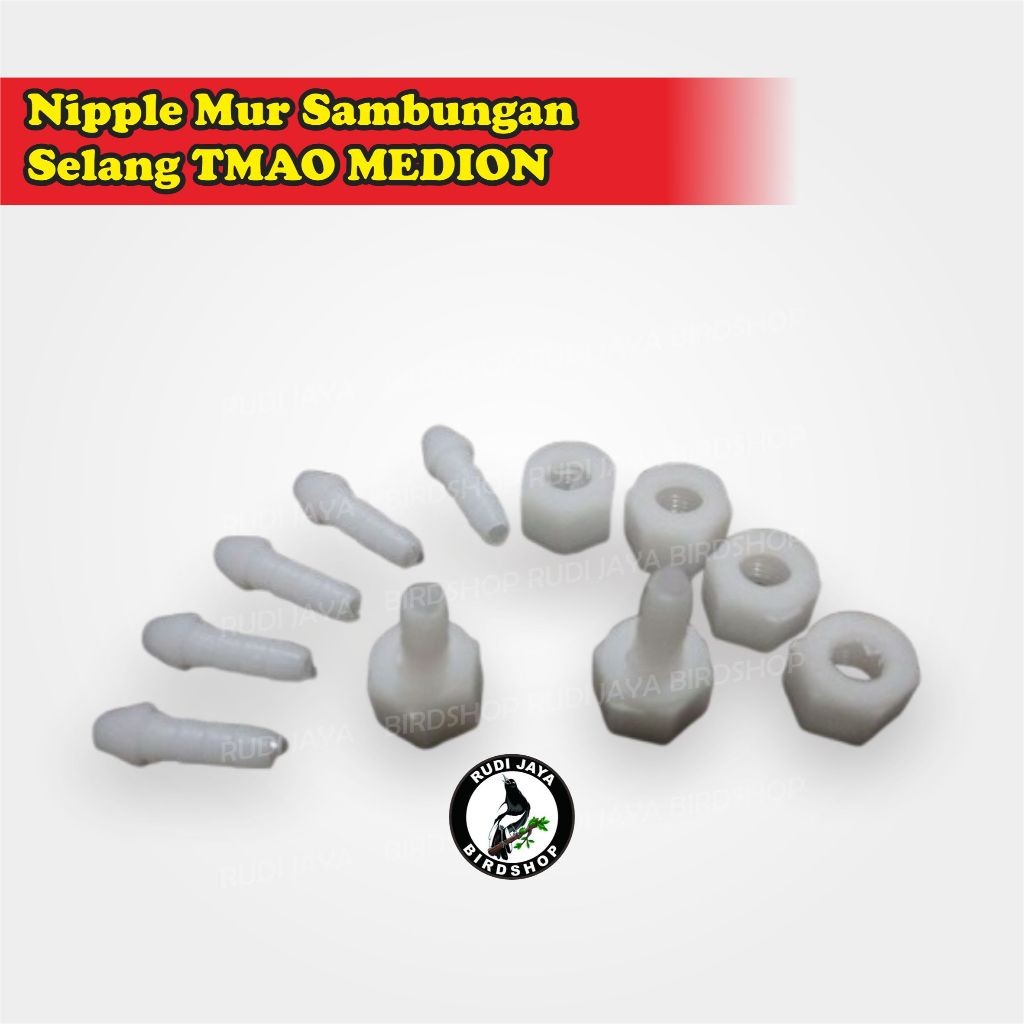 JUAL NIPPLE MUR NIPLE SPAREPART/SAMBUNGAN SELANG SPARE PART TEMPAT MINUM AYAM OTOMATIS ASLI MEDION