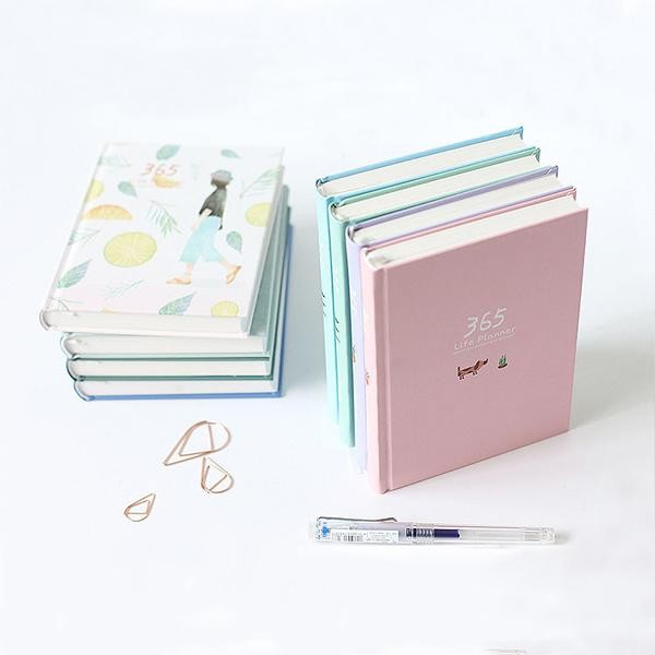 

AHHA 365 life planner buku notebook jurnal catatan harian diary to do list kawaii aesthetic journal HB1420 - DARK GREEN