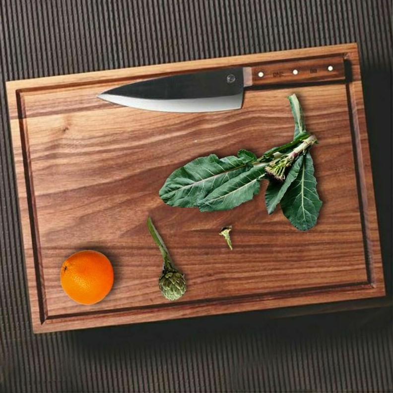 KAYOENAN Talenan Kayu Jati Jumbo Food Grade Finishing