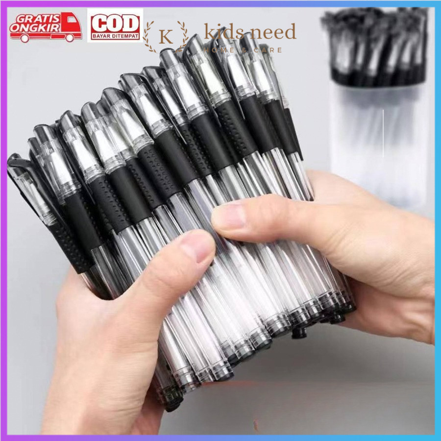 

Grosir (100pcs) Gel 0.5 mm Bisa Di Isi Ulang Balpoint Internasional Tinta Gel Kepala Mata Jarum Pulpen Mini Pen