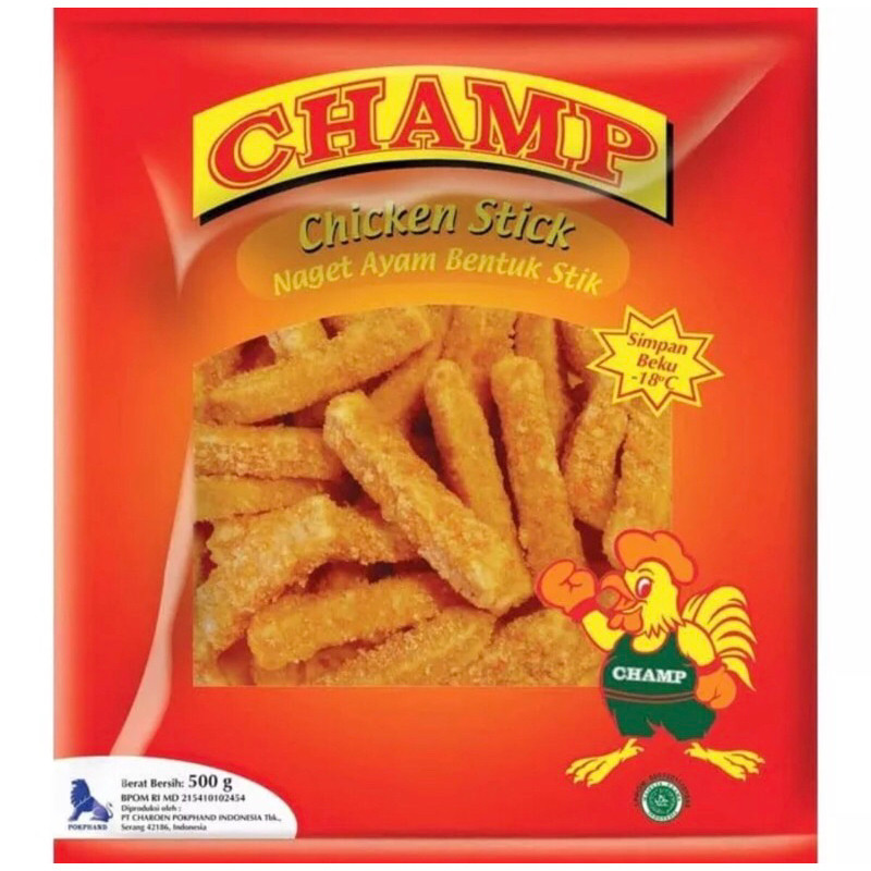 

Nagget Ayam Champ Chicken Nugget Stik 225 Gr