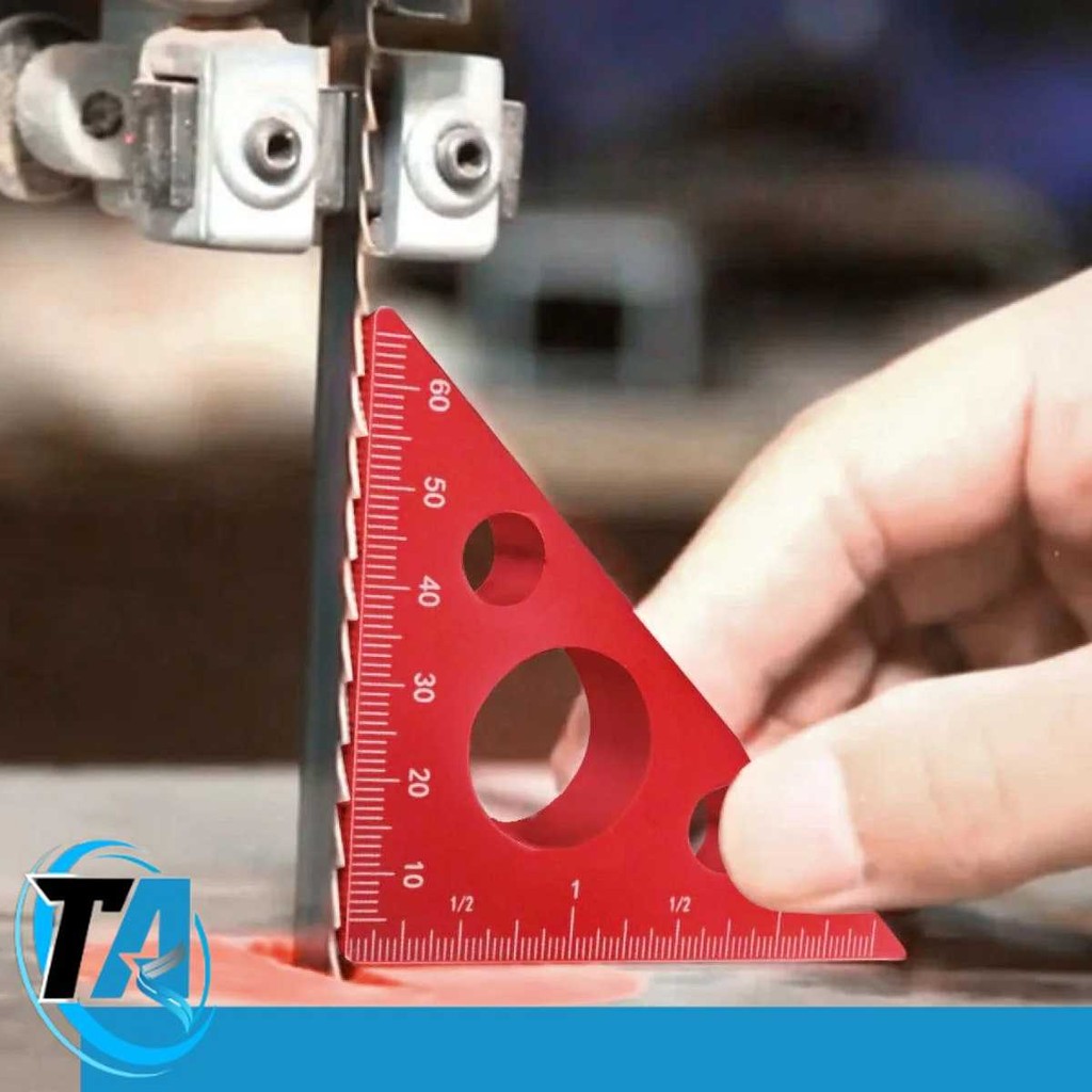 

KETIPED Penggaris Siku Mistar Thickened Triangle Ruler Aluminium Alloy - INU31