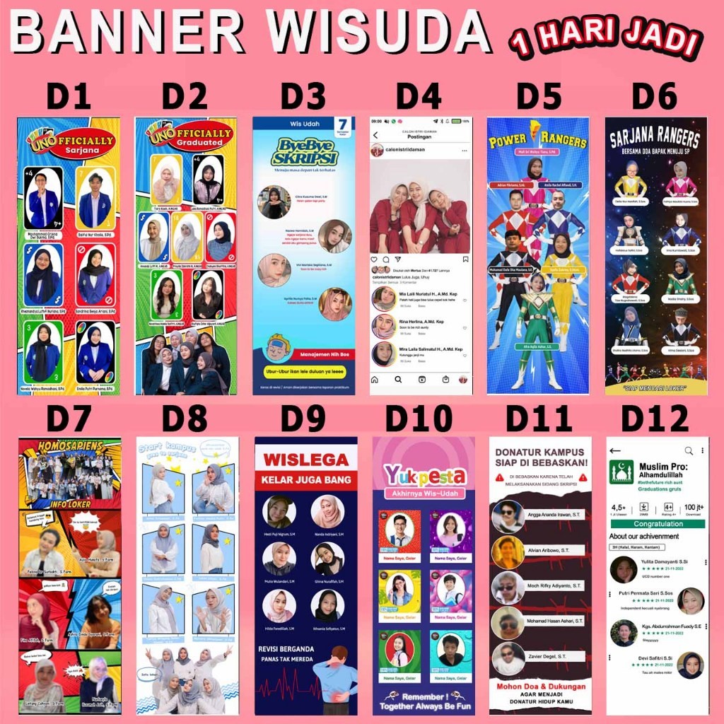 Cetak X Banner Baner Wisuda Wedding  Spanduk