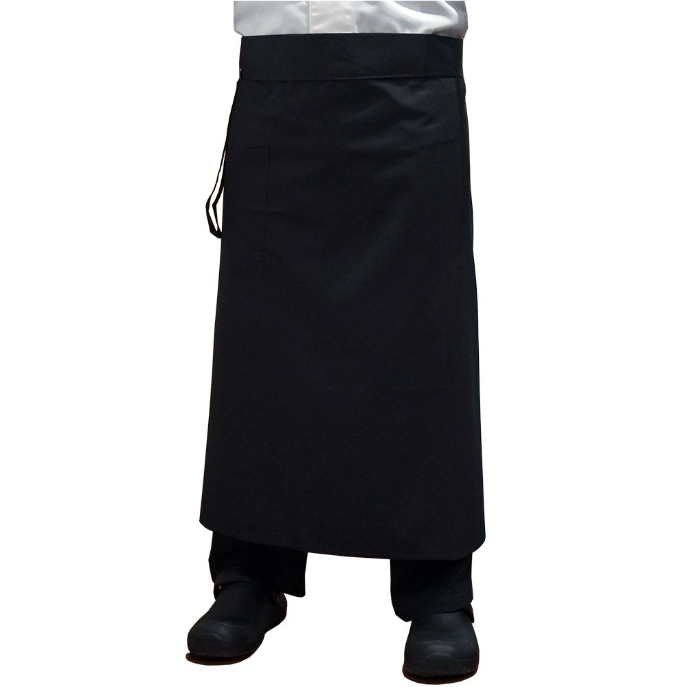 MUCHEF Basic Long Apron Chef Abu-Abu
