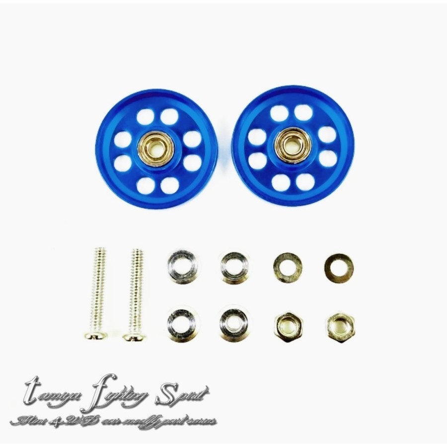 Rep Tamiya 95563 HG Lightweight Roller Aluminium Bearing 17mm Deep Blue - R807