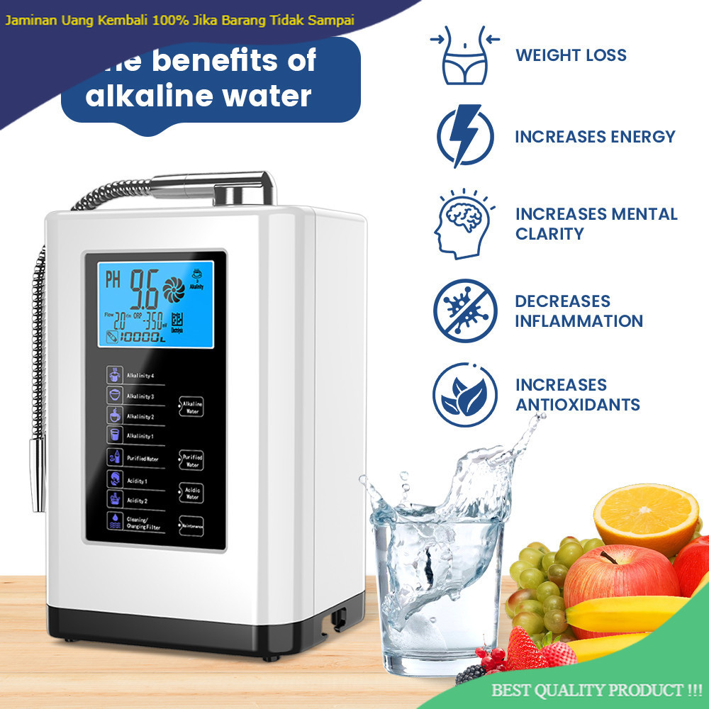 Alkaline Water Machine Ionizers PH Water Device Alkaline Water Dispenser 5 Plate Platinum Coating Al