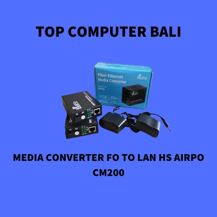 HSAIRPO CM200 Media Converter Fo to Lan 10/100Mbps Hs AirPo CM200