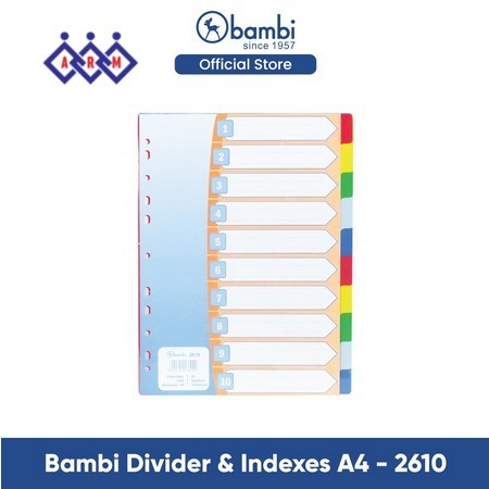 

DIVIDER BAMBI A4 10 SEKAT / BAMBI 2610 + Best Seller