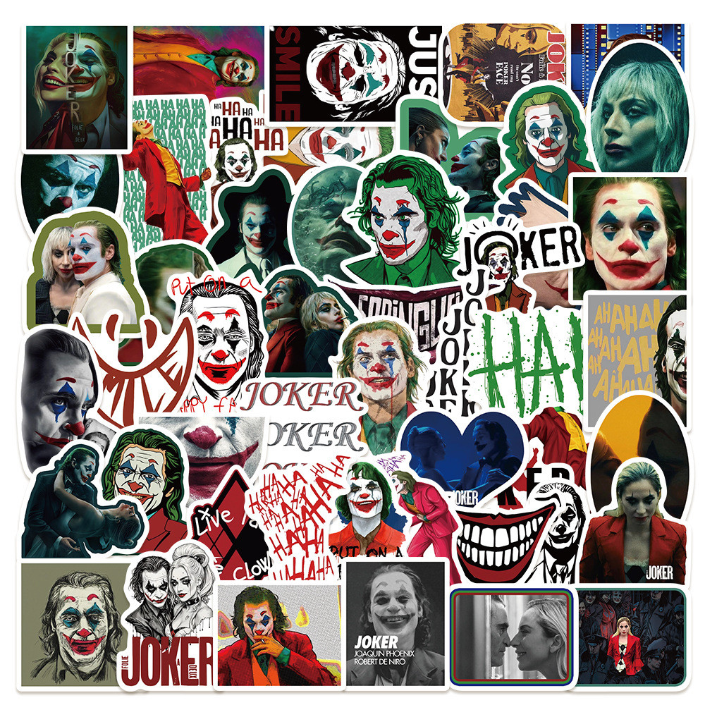 

50PCs Joker Stickers DIY Stickers Scrapbooking Phone Luggage Skateboard Waterproof Graffiti Decals