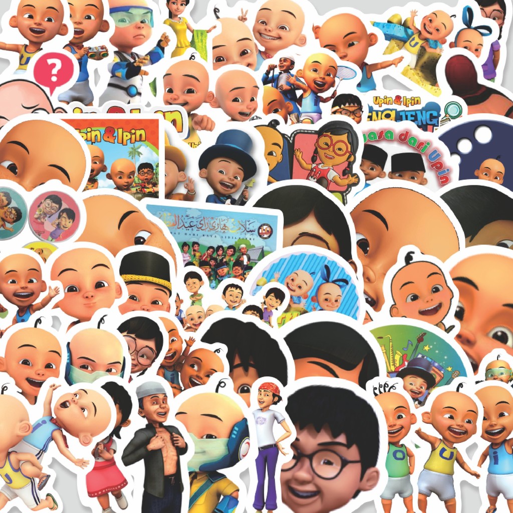 

Stiker Cutting Pack Sticker Kartun Upin & Ipin Sticker Isi 100Pcs Series Aesthetic Lucu Keren Untuk Koper Bahan Vynil