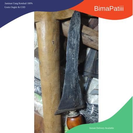 betok keris sepuh majapahit ori gratis warangka gayam dari kayu jati pamor ngulit semangka bk Keris 