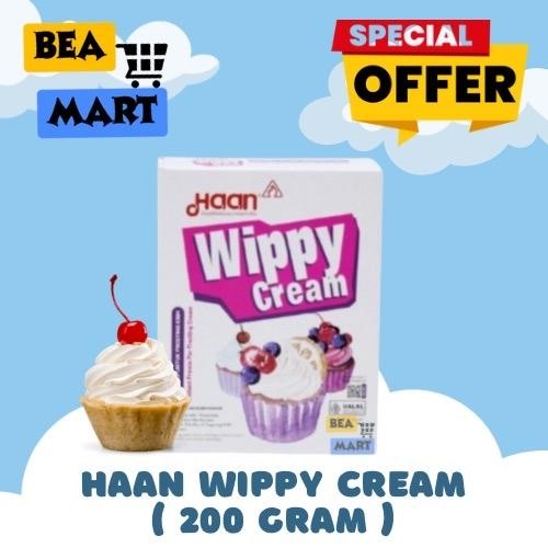 

Haan WIPPY CREAM Whipped Cream 200gr | Bubuk Whip Krim Kemasan Kotak 200 gr