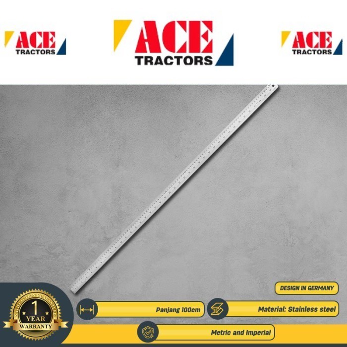 

Penggaris Besi 100 Cm / Steel Ruler Garisan 100 Cm EDL8100Y